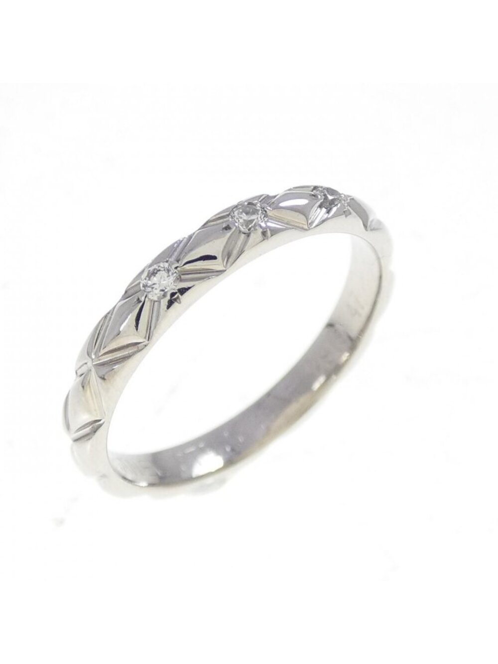 Chanel Quilted Ring Silver - Picture 1 of 7